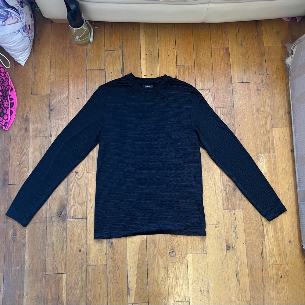 Black Long Sleeve Men's Shirt